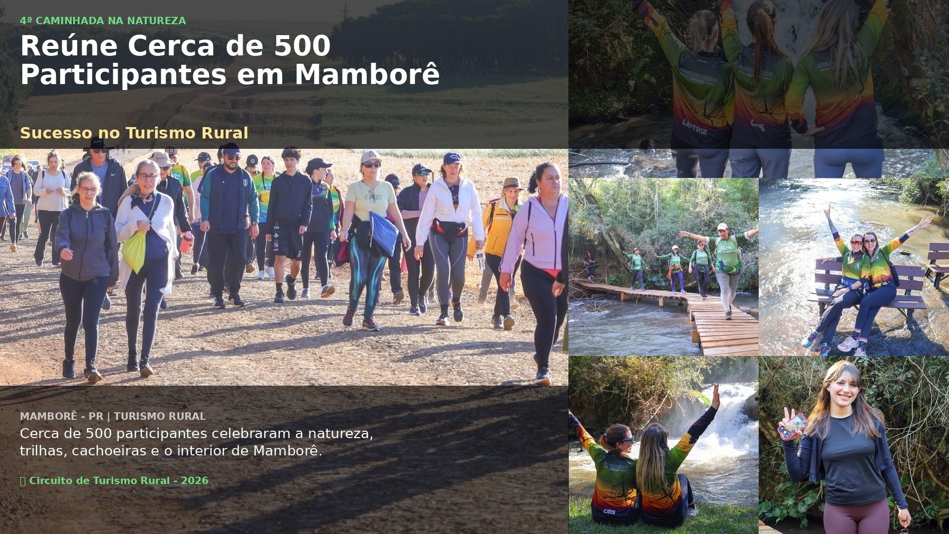 4ª Caminhada na Natureza reúne cerca de 500 pessoas em Mamborê