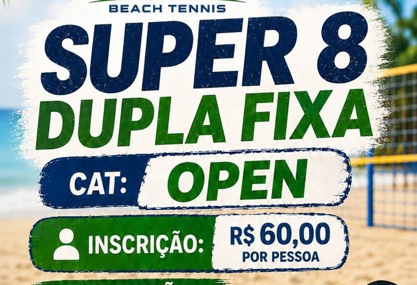 Arena PP Agro realiza torneio Super 8 de Beach Tennis em Mamborê