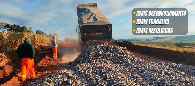 Canjarana vai ganhar pavimentação: obras avançam em Mamborê