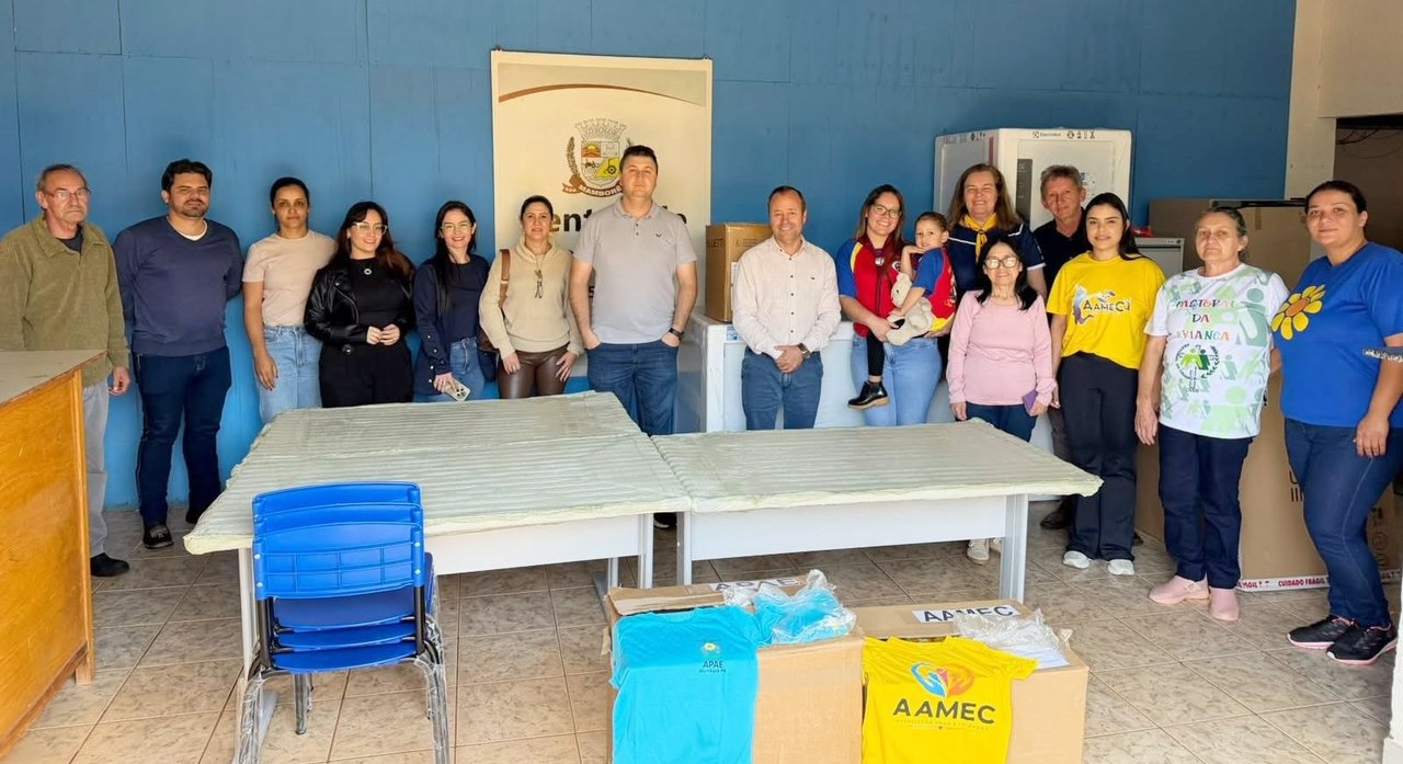 Entidades de Mamborê recebem equipamentos via Imposto de Renda Solidário